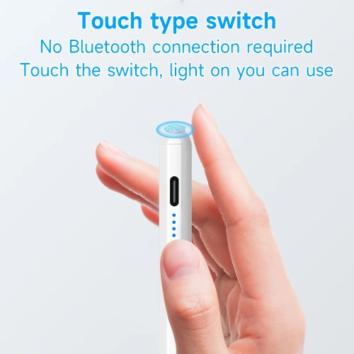 Stylet, Stylist compatible avec les écrans tactiles/téléphones iOS/Android, stylet rechargeable avec pointe haute précision, stylet Pencil pour