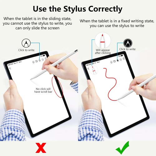 Stylet, Stylist compatible avec les écrans tactiles/téléphones iOS/Android, stylet rechargeable avec pointe haute précision, stylet Pencil pour