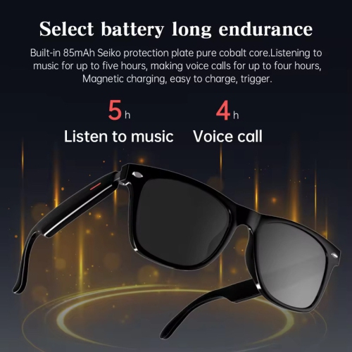 TUTT Bluetooth Smart Sunglasses | AI Voice Assistance Call & Music & Camera Control | UV Protection Anti Blue Ray | E13 Test Kit