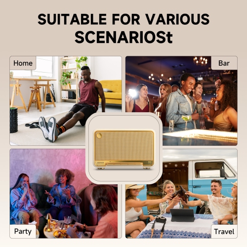 Haut-parleur Bluetooth sans fil de table D32 d'Edifier, Wi-Fi 60&nbsp;W RMS et système audio Bluetooth compatibles avec AirPlay2