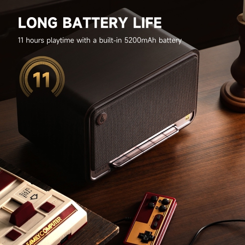 Edifier D32 Tabletop Wireless Bluetooth Speaker, 60W RMS Wi-Fi and Bluetooth Sound System Compatible with AirPlay2