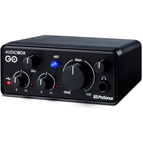 PreSonus AUDIOBOX-GO Ultra-compact, Mobile 2x2 USB Audio Interface