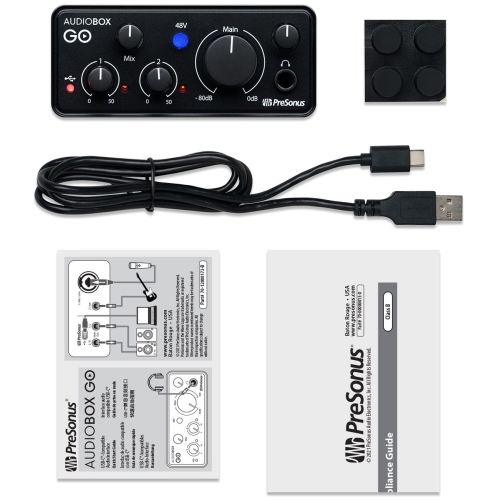 PreSonus AUDIOBOX-GO Ultra-compact, Mobile 2x2 USB Audio Interface