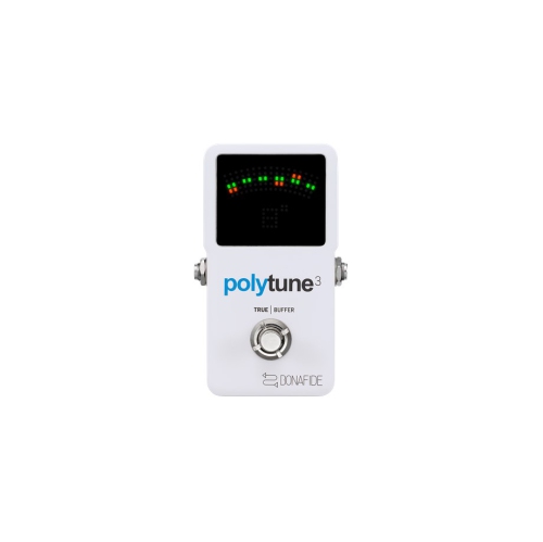 Accordeur électronique polyphonique ultracompact Polytune 3 de TC Electronic avec tampon intégré