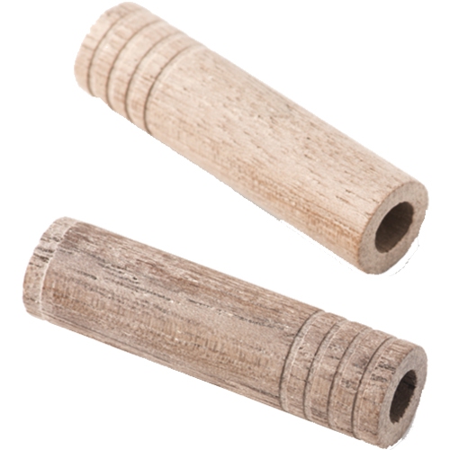 Fender Truss Rod Cavity Plugs - Walnut Grooved Drilled 2 Pack
