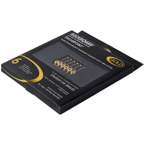 RockBoard de Warwick PatchWorks prises sans soudure - Or - Paquet de 6