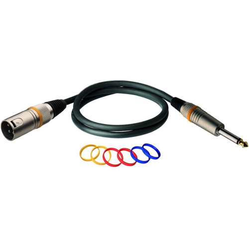 RockCable by Warwick Colour Coded Microphone Cable - XLR Male / TRS 1/4 9.8'