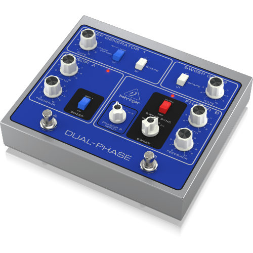Behringer DUAL-PHASE Authentic Dual Analog Phase Shifter with 12 Opto-Couplers