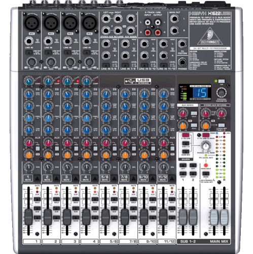 Behringer X1622 USB - 16 Input 2/2 Bus Mixer with EFX and USB
