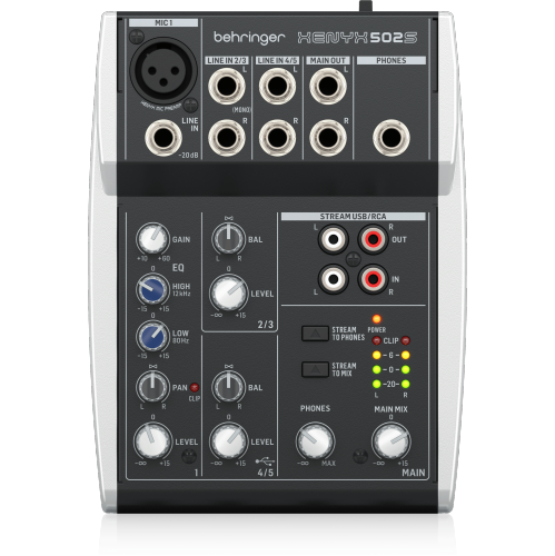 Behringer XENYX 502S Premium Analog 5-Input Mixer
