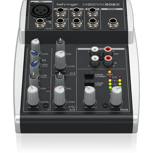 Behringer XENYX 502S Premium Analog 5-Input Mixer