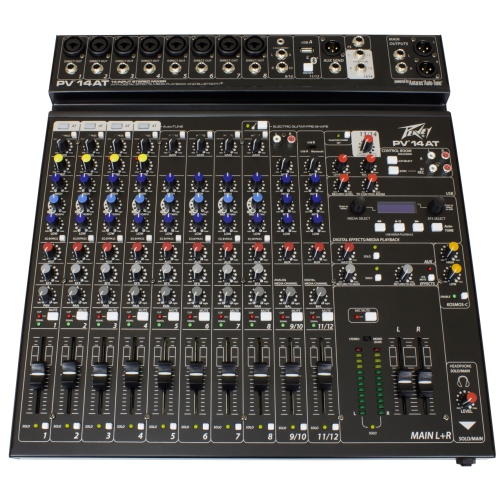 Peavey PV 14 AT 14-Channel Mixer w/ Bluetooth & Auto-Tune