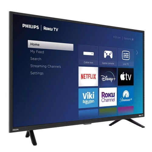 Refurbished - PHILIPS 32PFL6573/F6 32" 1080p FHD LED Roku Smart TV