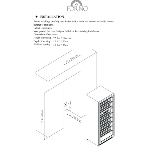 Forno Capraia 30" Dual Temperature Zone Wine Cooler with two Refrigerator Drawers