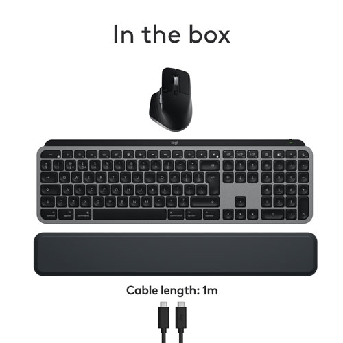 Logitech MX Keys S Bluetooth Combo for Mac/Ipad - Space Grey