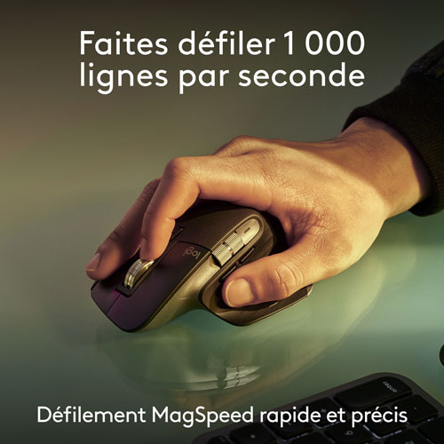 Ensemble Bluetooth MX Keys S de Logitech pour Mac/iPad - Gris cosmique