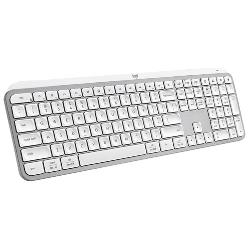 Clavier rétroéclairé sans fil MX Keys S de Logitech pour Mac/iPad - Gris pâle - Exclusivité de Best Buy