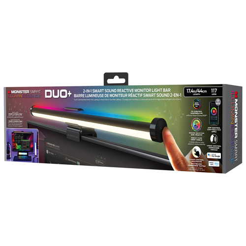 Barre lumineuse de moniteur DEL Duo+ de Monster