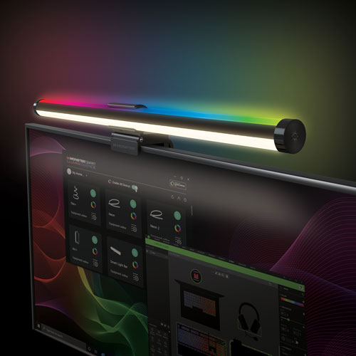Barre lumineuse de moniteur DEL Duo+ de Monster