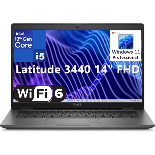 Dell Latitude 3440 14" FHD Laptop - Intel Core i7-1355U - 16GB DDR4 - 256GB PCIe SSD - Intel Iris Xe - Windows 11 Pro - Grey/Black by DELL - Refurbished condition - CA$1299.00