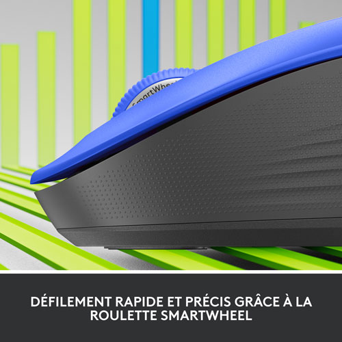Souris optique sans fil Signature M550 L de Logitech - Bleu