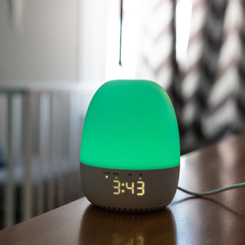 Appareil sonore pour l'apprentissage du sommeil avec veilleuse de Yogasleep - Blanc