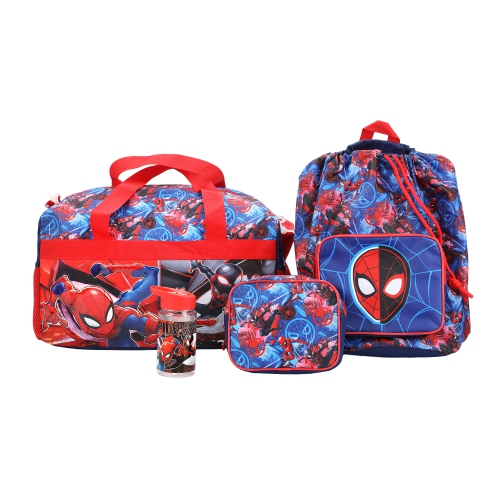Marvel Spider-Man Kids 18" Duffle Bag 4 Piece Set