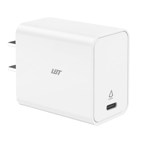 Chargeur mural 20&nbsp;W PD ultrarapide de LBT - Blanc mat