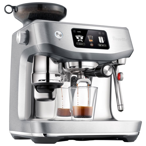 Machine à espresso Oracle Jet avec moussoir à lait et moulin à café de Breville - Acier inoxydable brossé