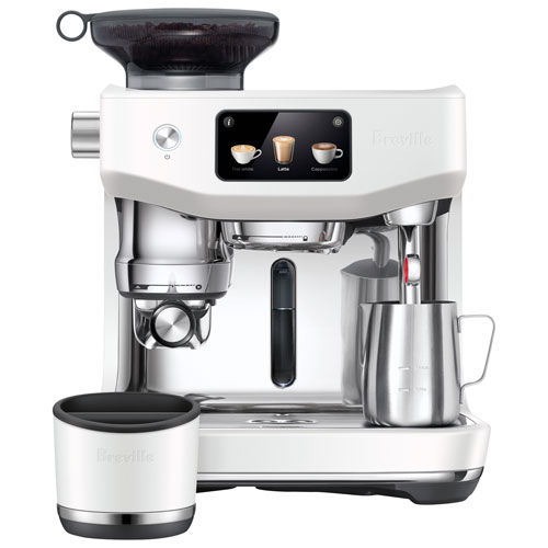Machine à espresso Oracle Jet avec moussoir à lait et moulin à café de Breville - Sel de mer