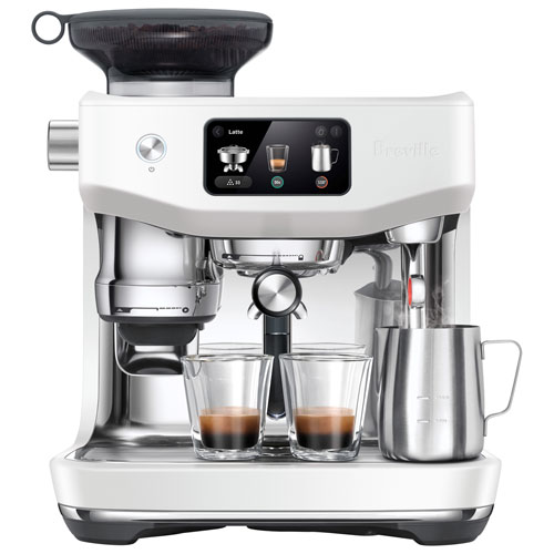 Machine à espresso Oracle Jet avec moussoir à lait et moulin à café de Breville - Sel de mer