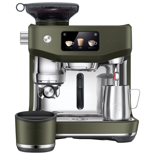 Machine à espresso Oracle Jet avec moussoir à lait et moulin à café de Breville - Tapenade d'olive