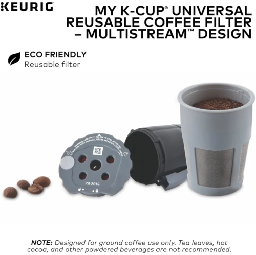 Keurig My K-Cup Universal Reusable Filter with MultiStream Technology - Gray