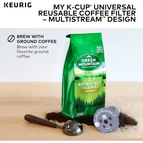 Keurig My K-Cup Universal Reusable Filter with MultiStream Technology - Gray