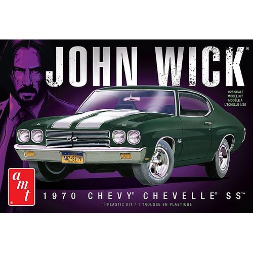 ALUMINUM MODEL TOYS  (Amt) John Wick - 1970 Chevy Chevelle Ss (Amt1453) 1:25 Scale Car Plastic Model Kit