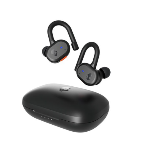 Refurbished- Skullcandy Push Active True Wireless In-Ear Earbuds - Black/Orange