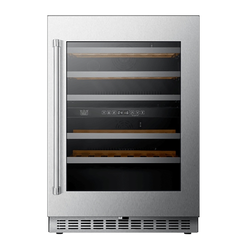 Ru⭐︎⭐︎ 24 in. Dual Zone 52-Wine Bottles Wine Cooler in Stainless
