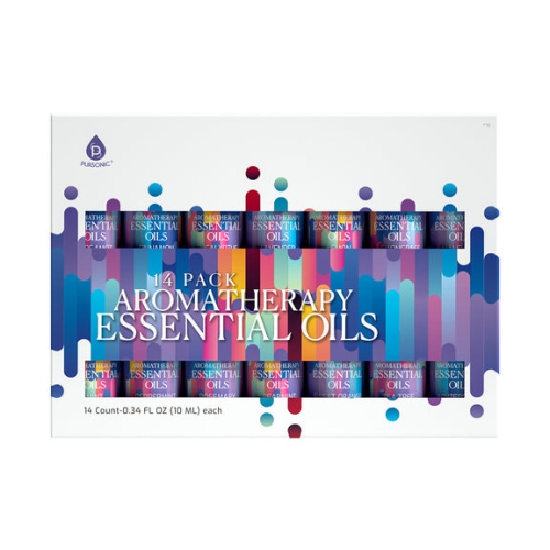 Pursonic 14 Pack Aromatherapy Essential Oil Gift Set.