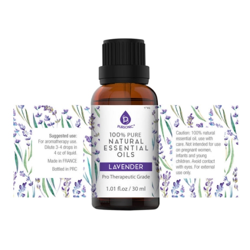 Huiles essentielles Pure & Natural Lavender 100 % de Pursonic