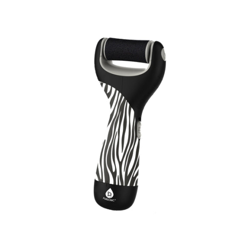 Pursonic Pedi Perfect Foot File Battery Operated Callus Remover Tool - Zebra