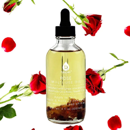 Pursonic Rose flower Multi Use Body Oils 4 Oz