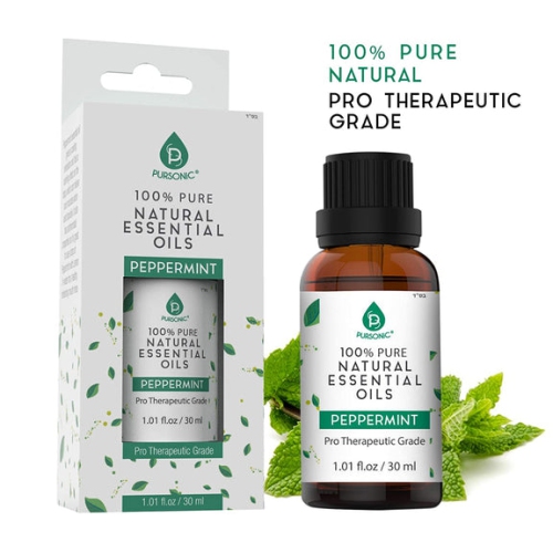 Huiles essentielles Pure & Natural à la menthe poivrée à 100 % de Pursonic