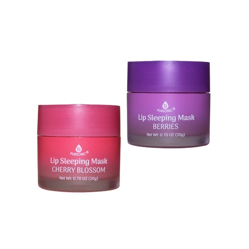 Pursonic Lip Sleeping Mask 2 Pack- Cherry Blossom & Berries
