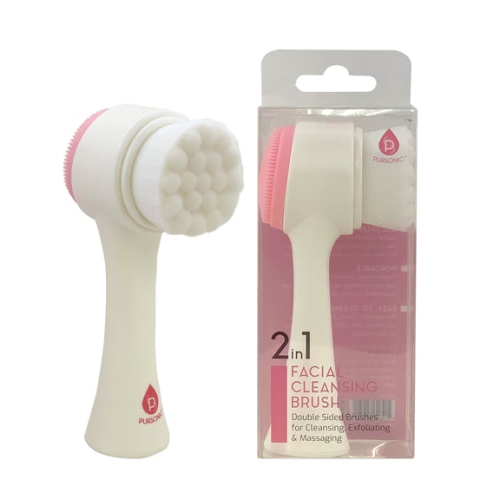 Brosse nettoyante double face pour le visage de Pursonic - Rose