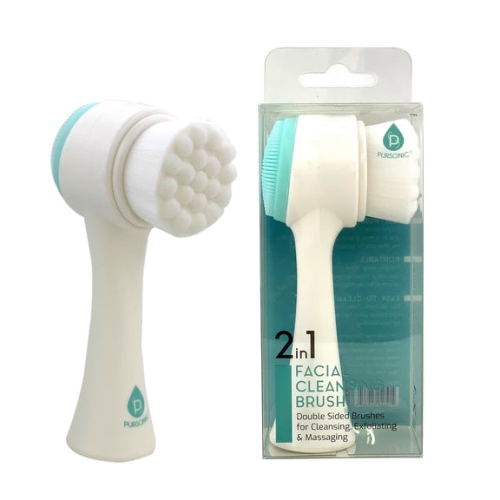 Pursonic Dual Sided Facial Cleansing Brush - Aqua