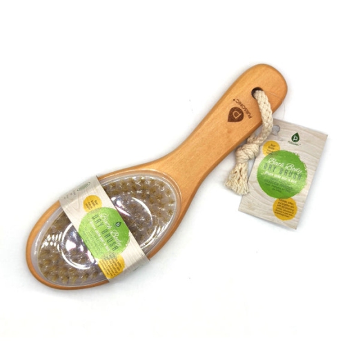 Pursonic Bath Body Brush With Lotus Wooden Handle