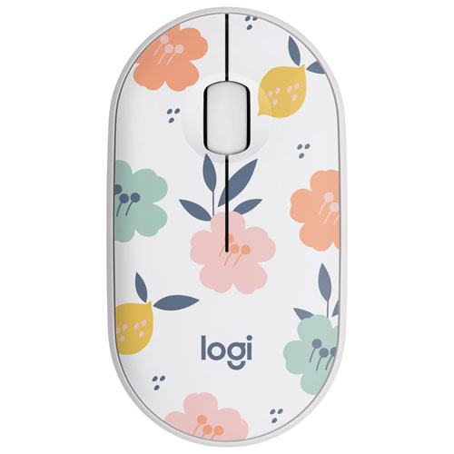 Souris sans fil à suivi optique de 1000 ppp M340 de Logitech - Bouquet de fleurs