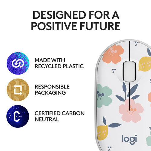 Logitech M340 1000 DPI Wireless Optical tracking Mouse - Floral Bouquet