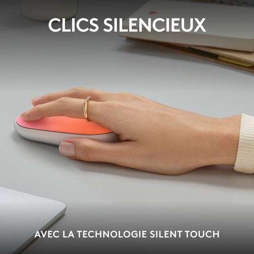 Souris de jeu optique sans fil de 1000 ppp M340 X LIGHTSPEED de Logitech - Taches