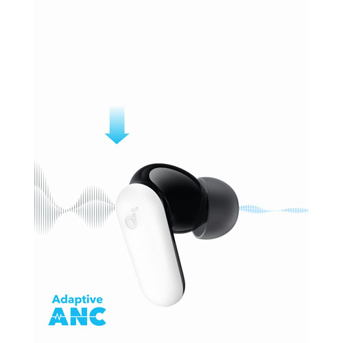 Écouteurs boutons 100 % sans fil à suppression du bruit P30i de Soundcore par Anker - Blanc